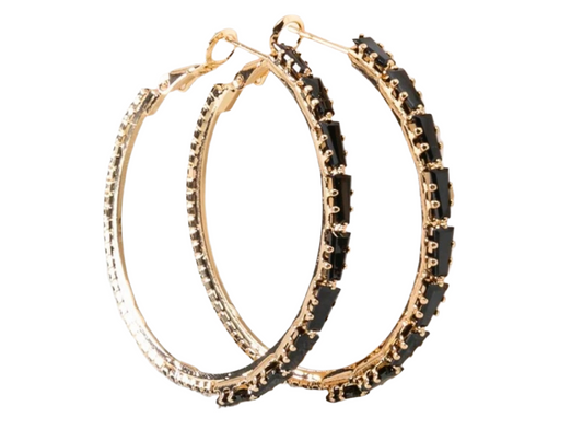 Rhinestone hoops