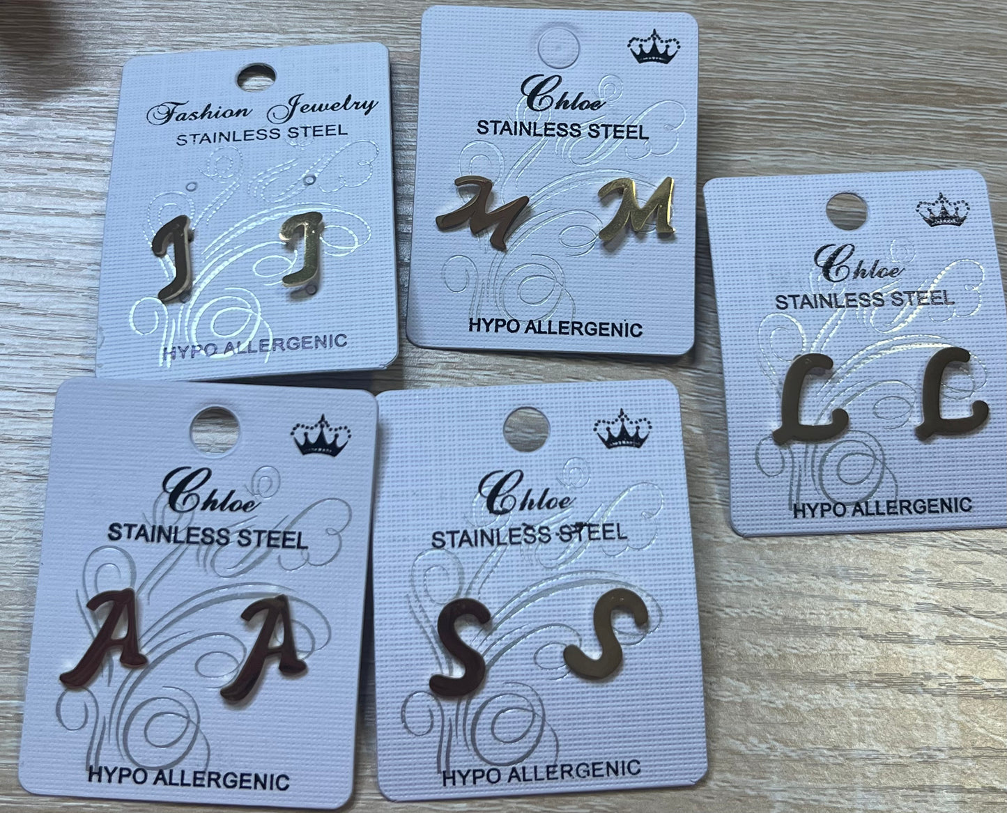 Stainless steel initial