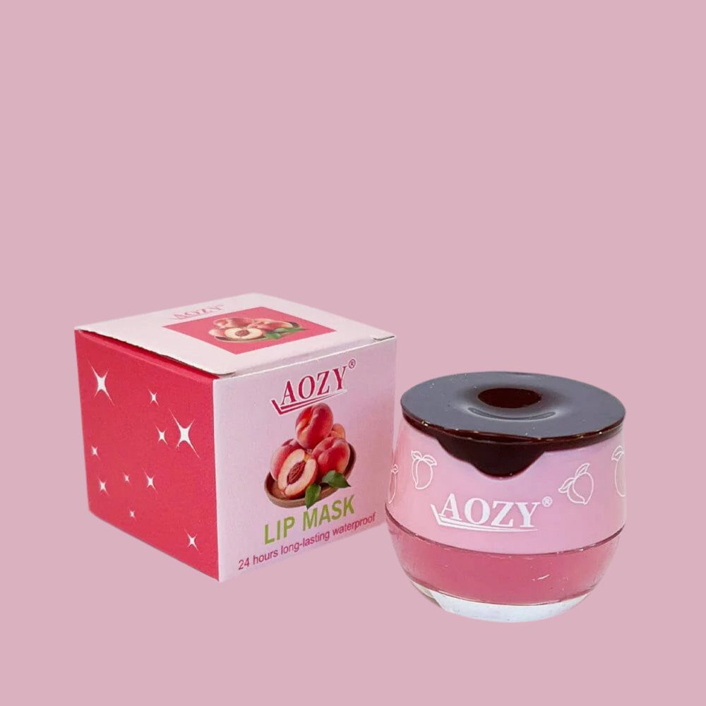 Peach lip mask with honey wand