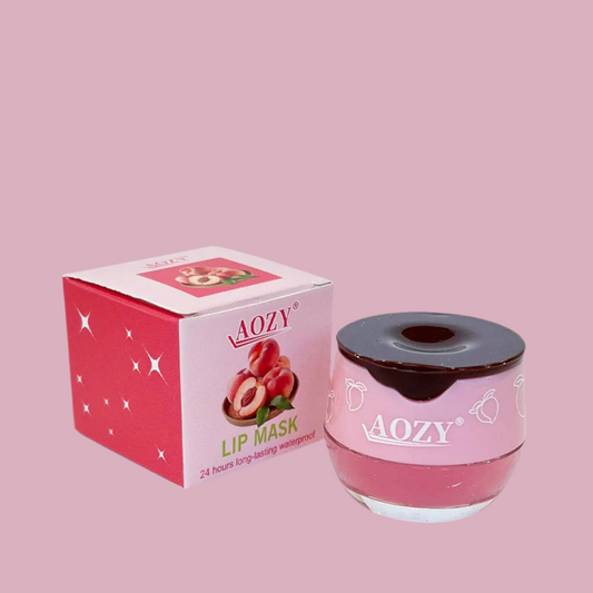 Peach lip mask with honey wand