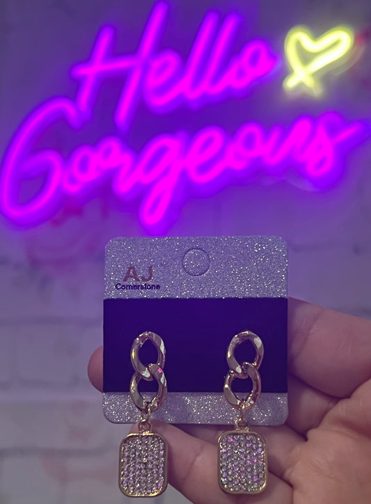 Rhinestone dainty earrings