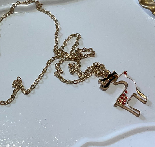 Reindeer adjustable necklace