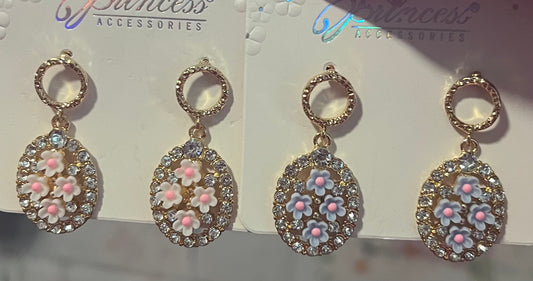 Floral earrings